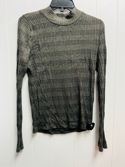 Top Long Sleeve By Vince In Green, Size: L