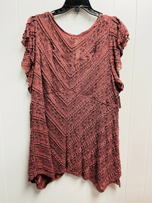 Top Short Sleeve By Torrid In Mauve, Size: 4x