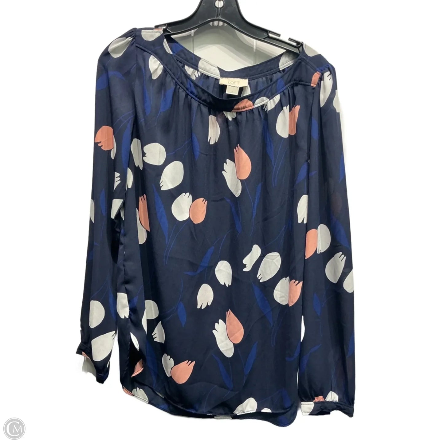 Top Long Sleeve By Loft In Blue, Size: S
