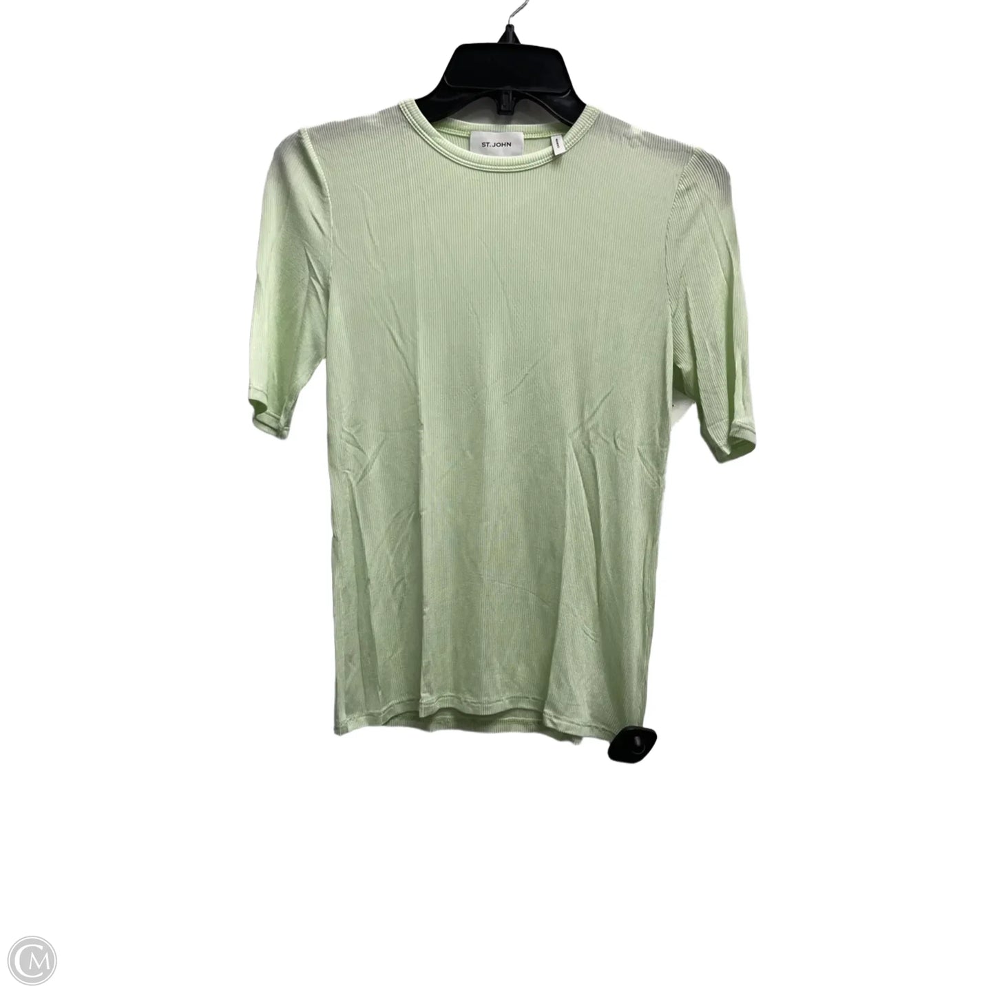 Top Short Sleeve Luxury Designer By St John Collection In Green, Size: Xs