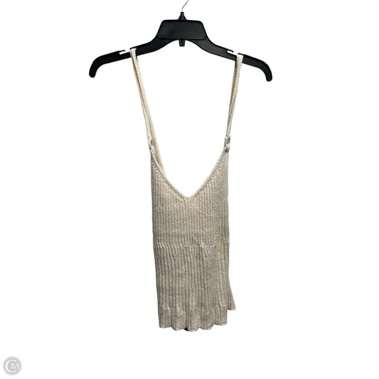 Top Sleeveless By Anthropologie In Cream, Size: L