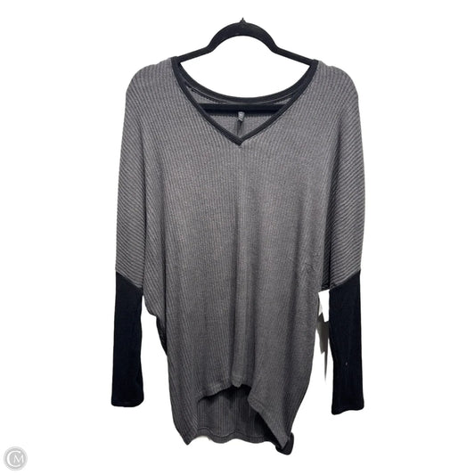 Top Long Sleeve By White House Black Market In Black & Grey, Size: Xs