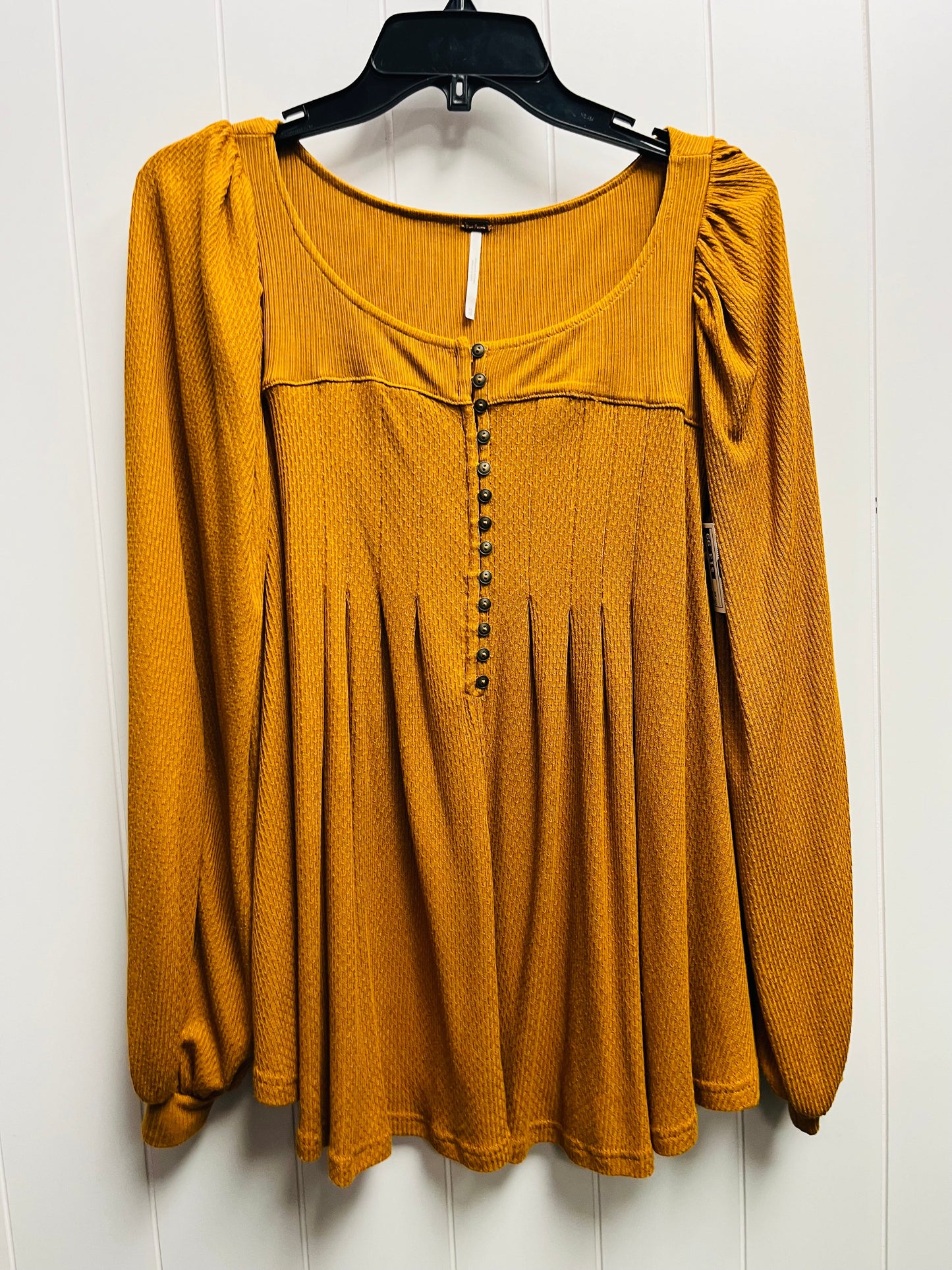 Orange Top Long Sleeve Free People, Size Xs