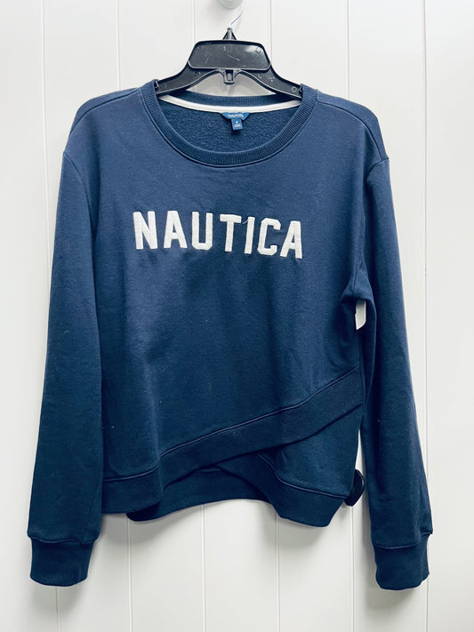 Sweatshirt Crewneck By Nautica In Navy, Size: M