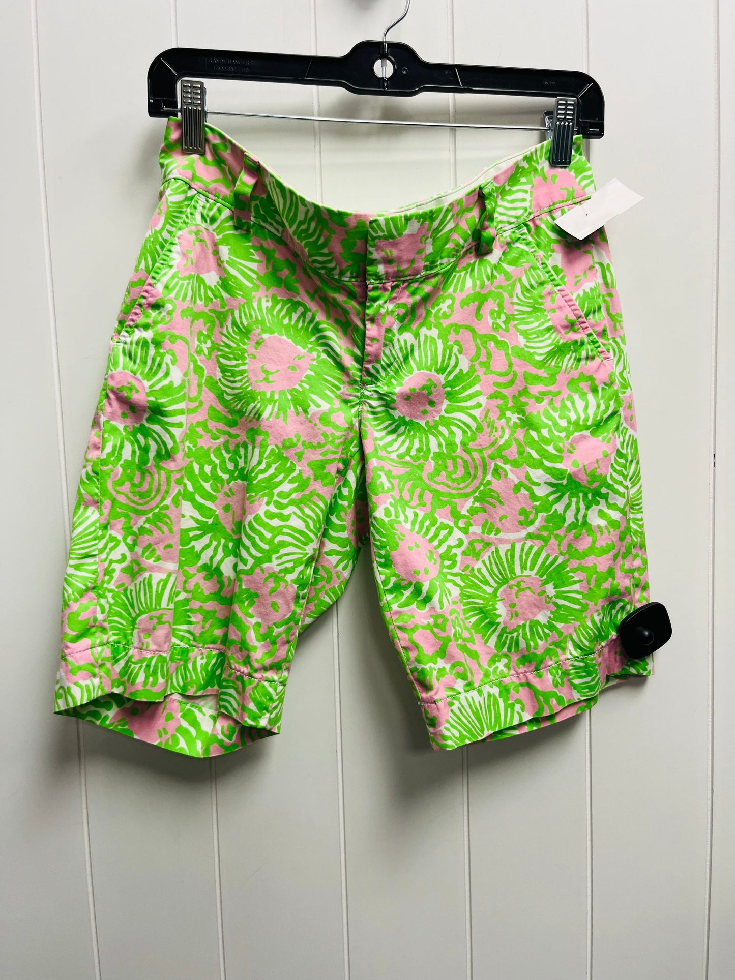 Shorts By Lilly Pulitzer In Green & Pink, Size: 2