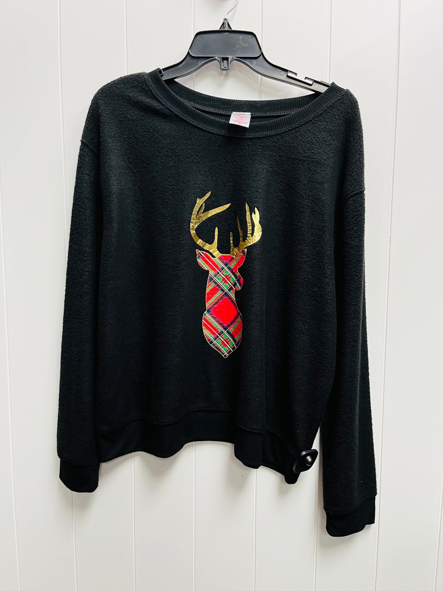 Sweater By No Boundaries In Black & Red, Size: Xxl