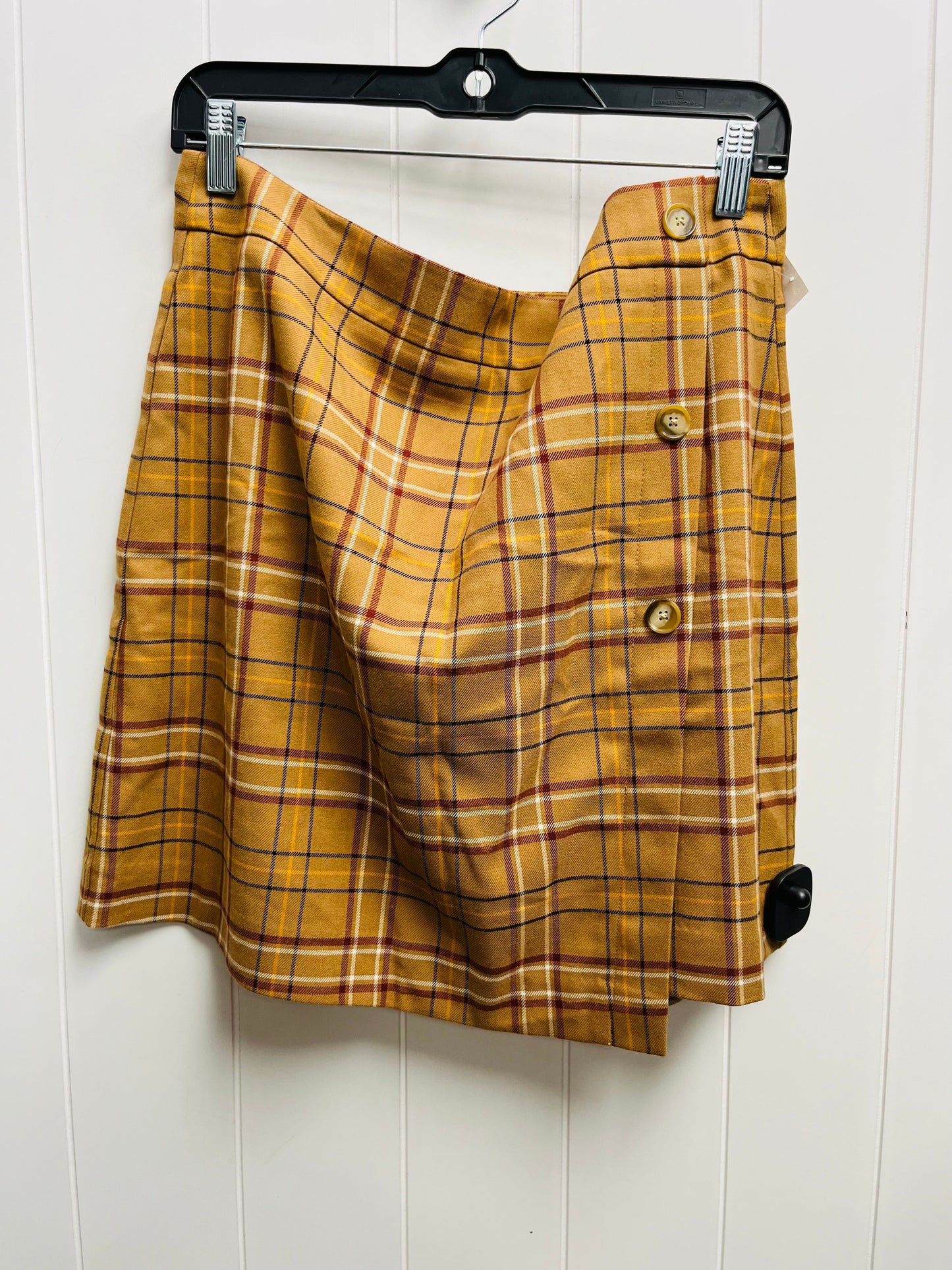 Skirt Mini & Short By Loft In Plaid Pattern, Size: 12