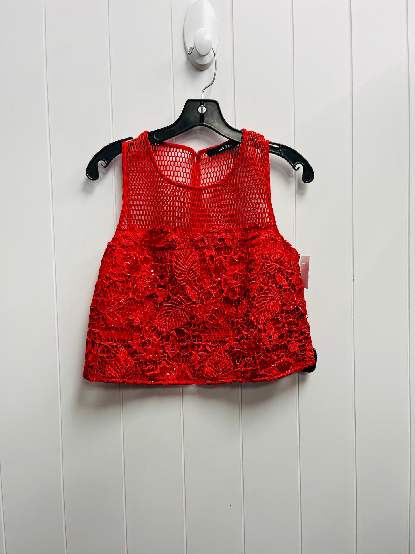 Top Sleeveless By Ark And Co In Red, Size: S