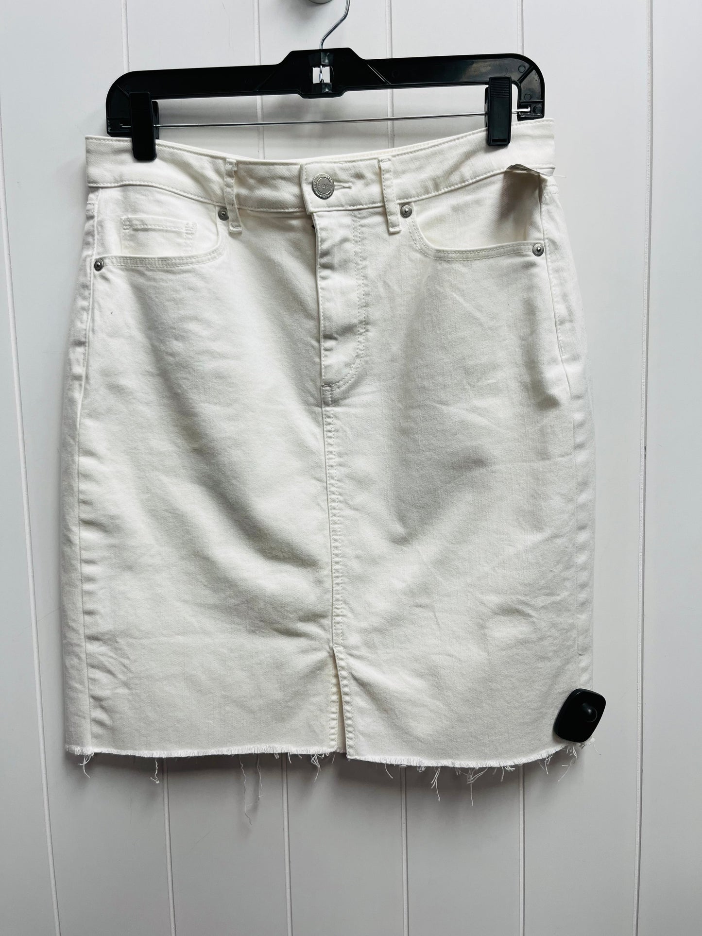 White Skirt Midi Loft, Size 6
