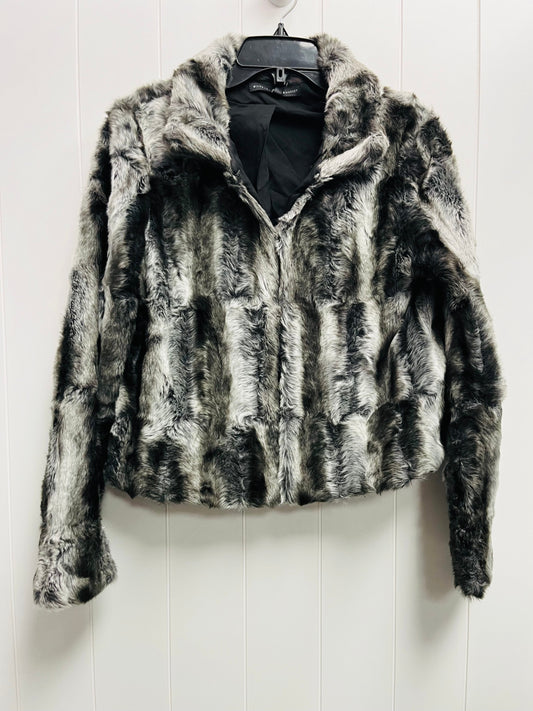 Jacket Faux Fur & Sherpa By White House Black Market In Black, Size: S