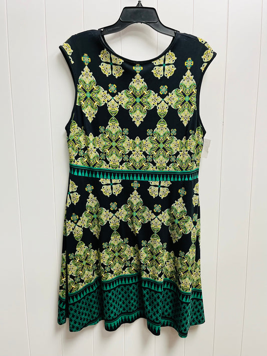 Black & Green Dress Work New York And Co, Size Xl