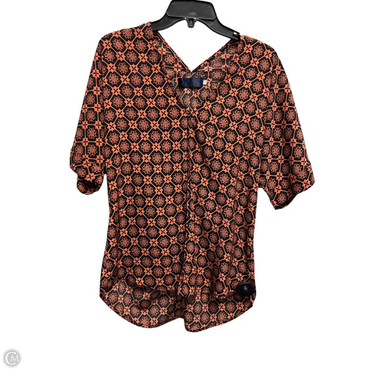 Top Short Sleeve By Blue Rain In Orange, Size: S