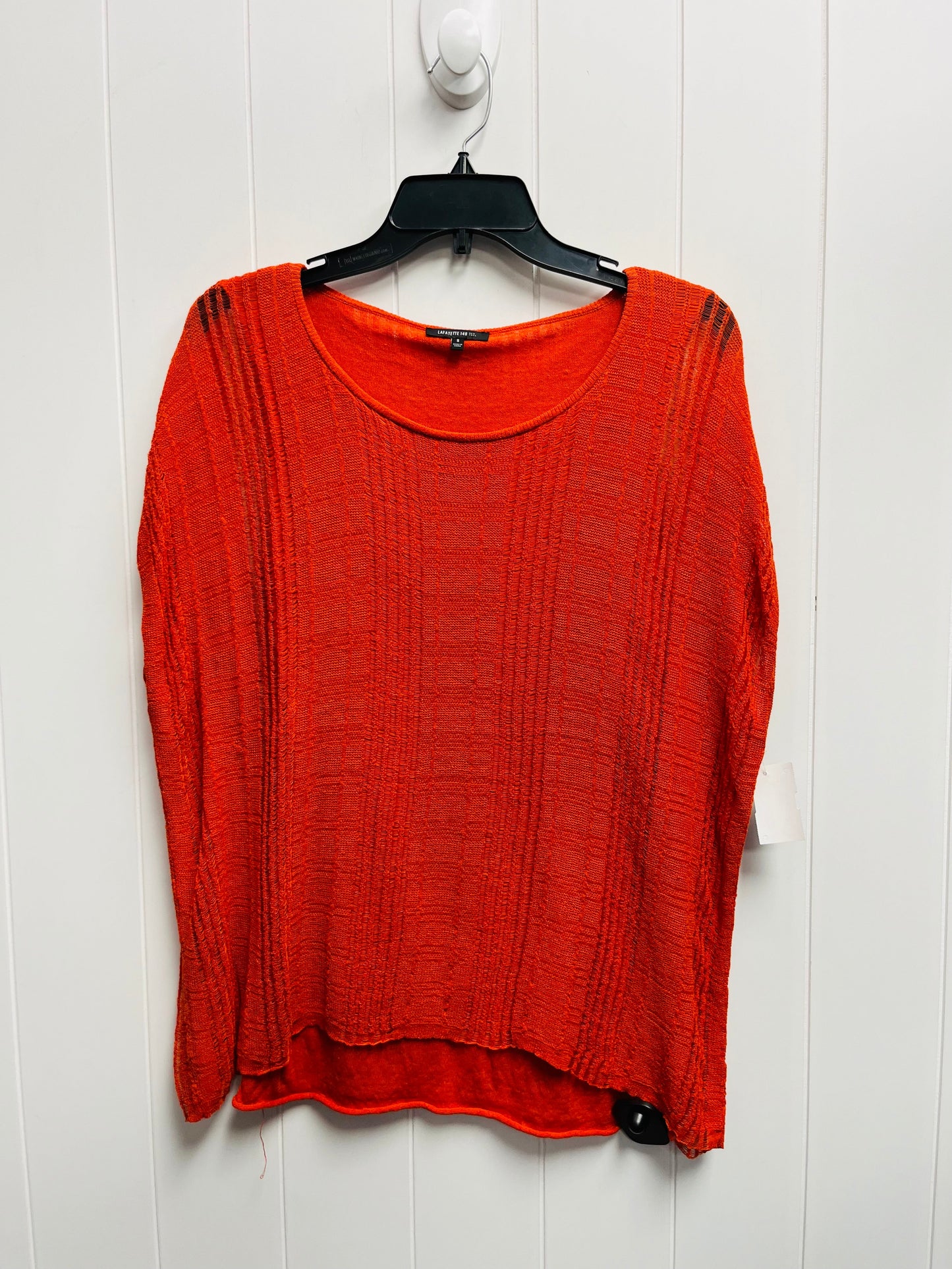 Orange Top Short Sleeve Lafayette 148, Size S