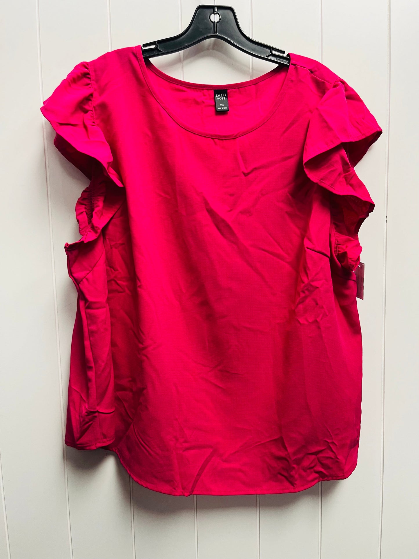 Pink Top Short Sleeve Emery Rose, Size 3x