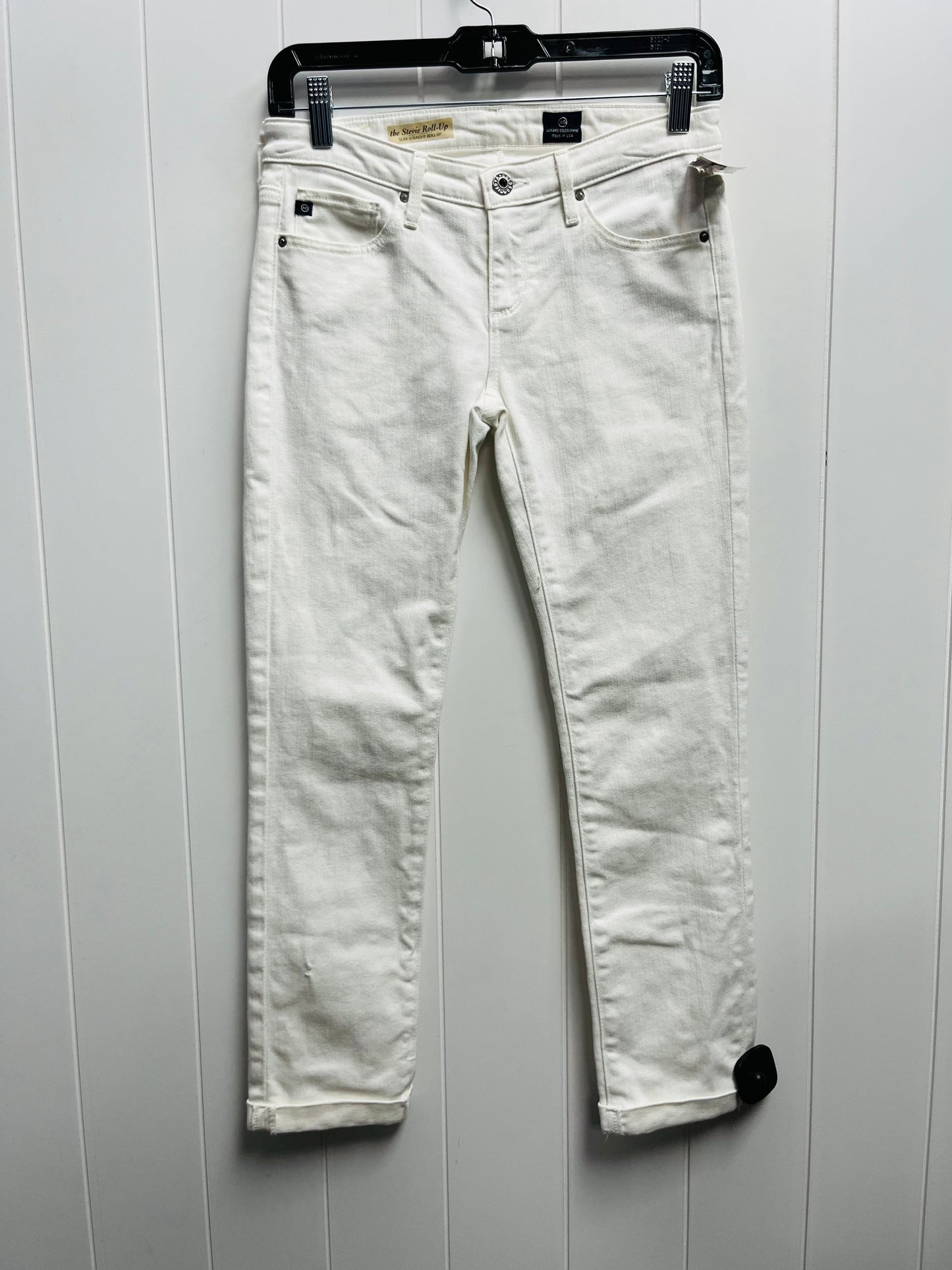 White Pants Cropped Adriano Goldschmied, Size 2