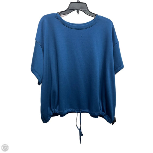 Athletic Top Short Sleeve By Tek Gear In Blue, Size: 3x