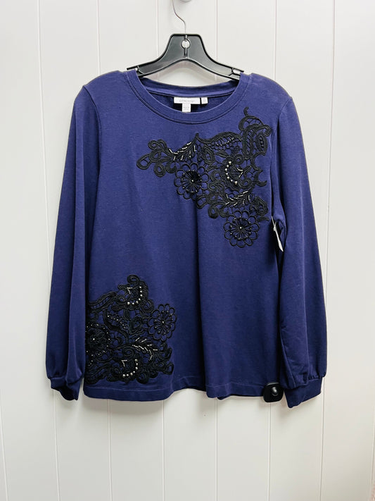 Sweater By Chicos In Purple, Size: S