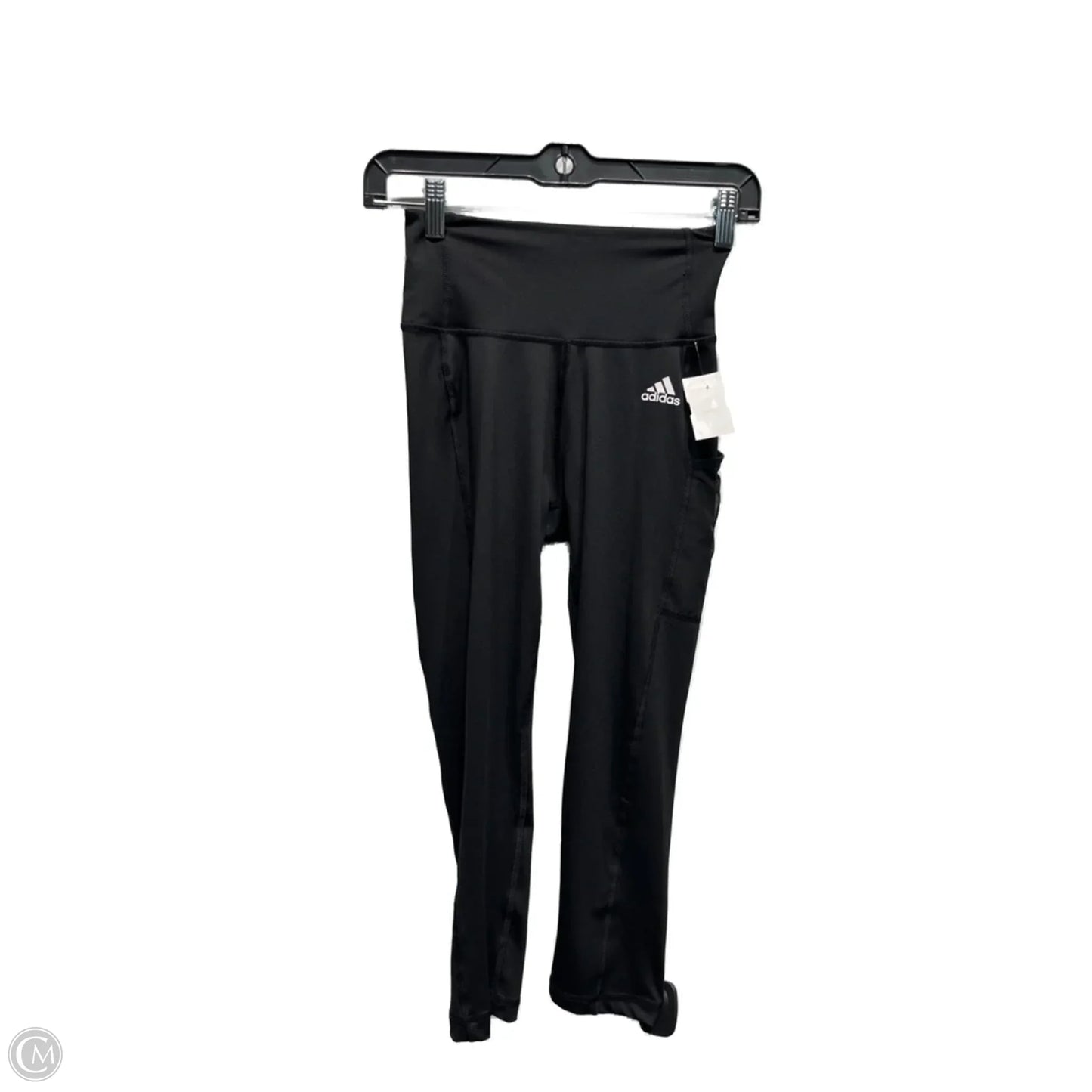 Athletic Leggings Capris By Adidas In Black, Size: Xs