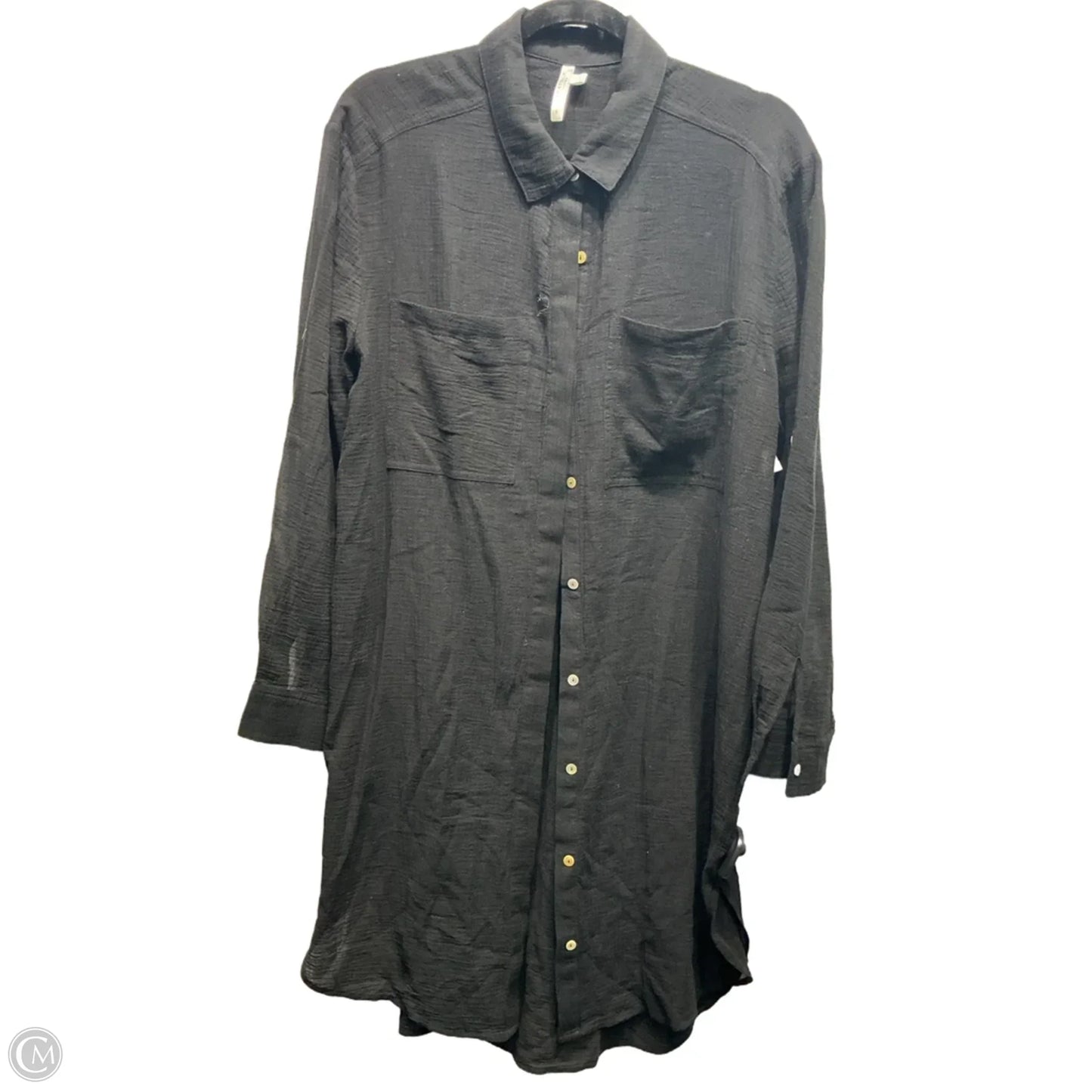 Tunic Long Sleeve By Seafolly In Black, Size: S