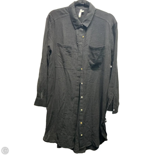 Tunic Long Sleeve By Seafolly In Black, Size: S