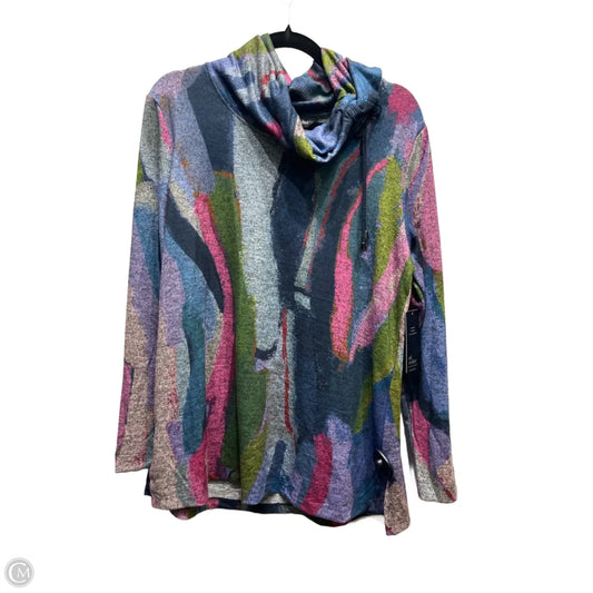 Top Long Sleeve By Ali Miles In Blue & Purple, Size: M
