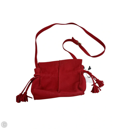 Crossbody Leather By Clothes Mentor, Size: Small