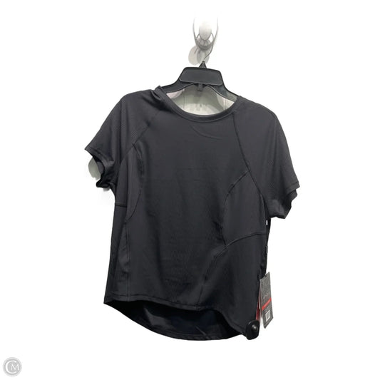 Athletic Top Short Sleeve By Spyder In Black, Size: Xl