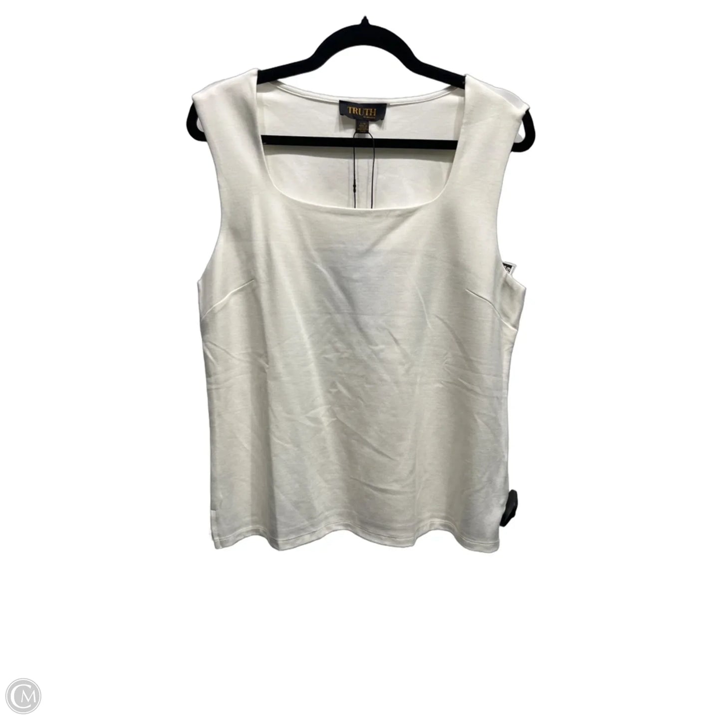 Top Sleeveless By Truth In Cream, Size: L