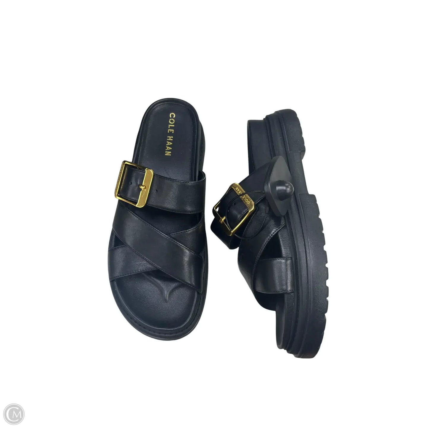 Sandals Flats By Cole-haan In Black, Size: 6