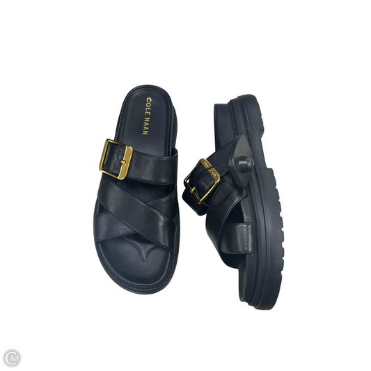 Sandals Flats By Cole-haan In Black, Size: 6