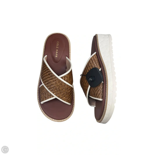 Sandals Flats By Cole-haan In Tan, Size: 6