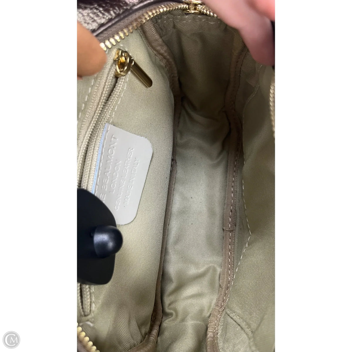 Crossbody Leather By ELEA BEAUMONT, Size: Medium