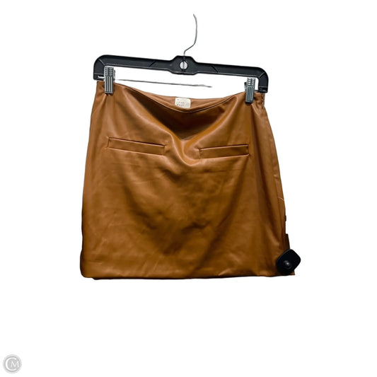 Skirt Mini & Short By A New Day In Tan, Size: 4