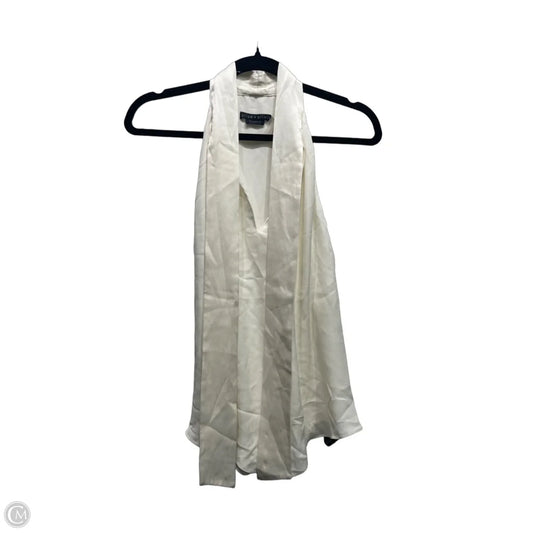 Top Sleeveless Designer By Alice + Olivia In Cream, Size: S
