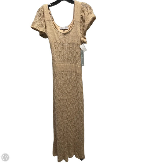 Dress Casual Maxi By Absolutely Famous In Tan, Size: Xl