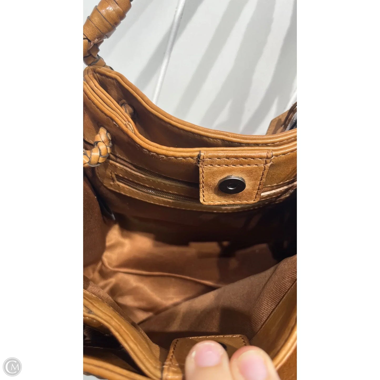 Crossbody Leather By Clothes Mentor, Size: Small