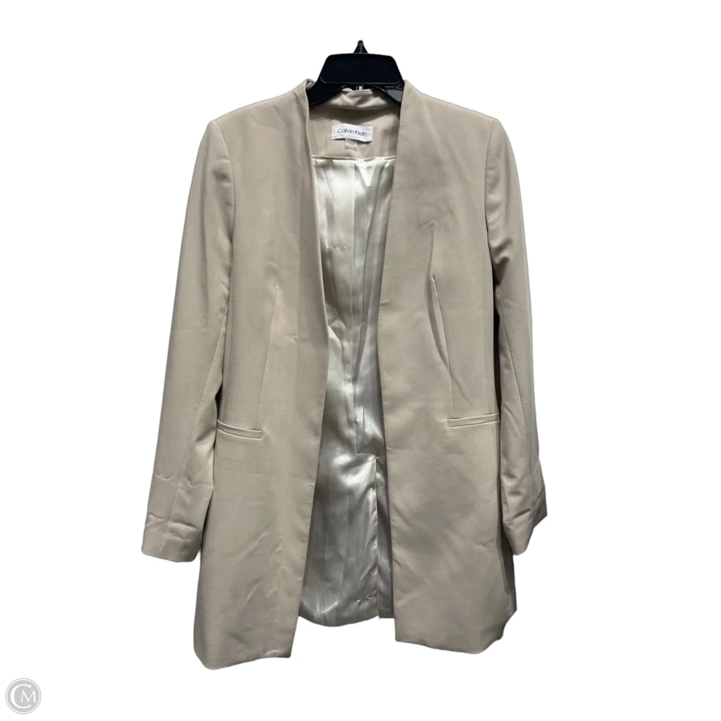 Blazer By Calvin Klein In Tan, Size: 6