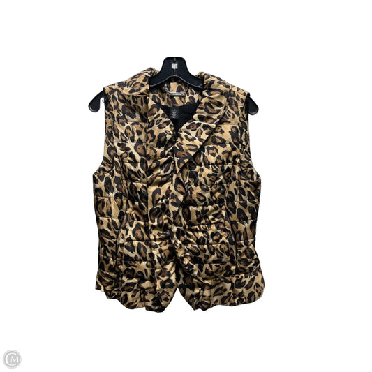 Vest Puffer & Quilted By White House Black Market In Black & Brown, Size: S