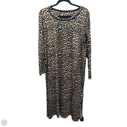 Dress Designer By Kate Spade In Black & Brown, Size: L