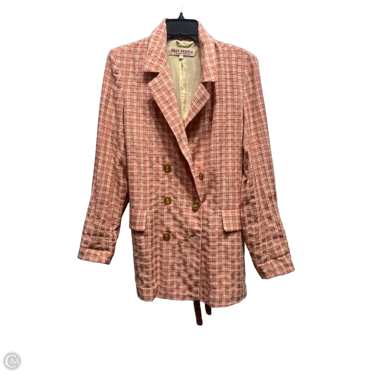 Blazer By Free People In Pink & Yellow, Size: S