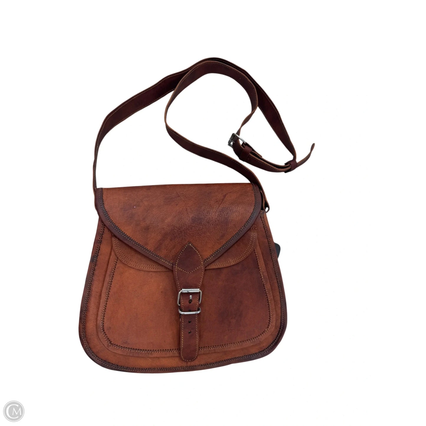 Crossbody Leather By Komarov, Size: Medium
