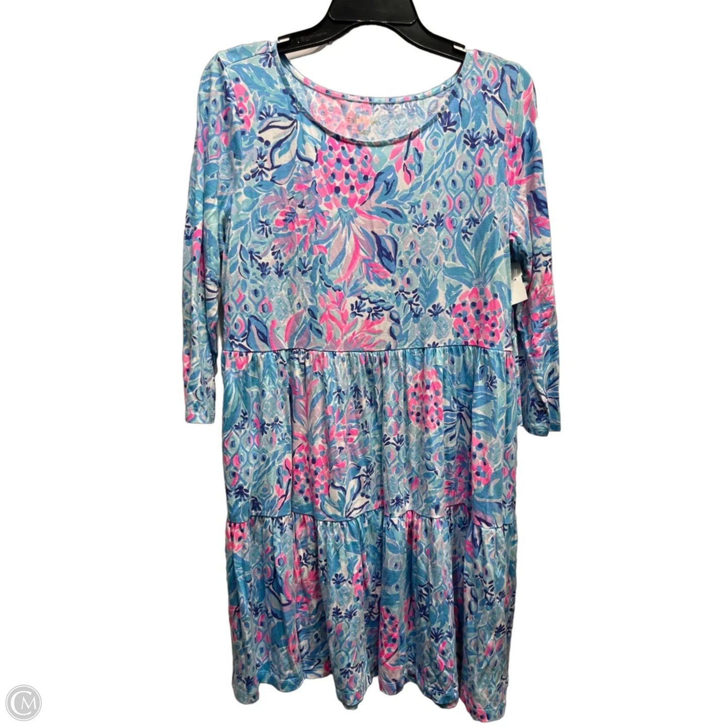 Dress Designer By Lilly Pulitzer In Blue & Pink, Size: L
