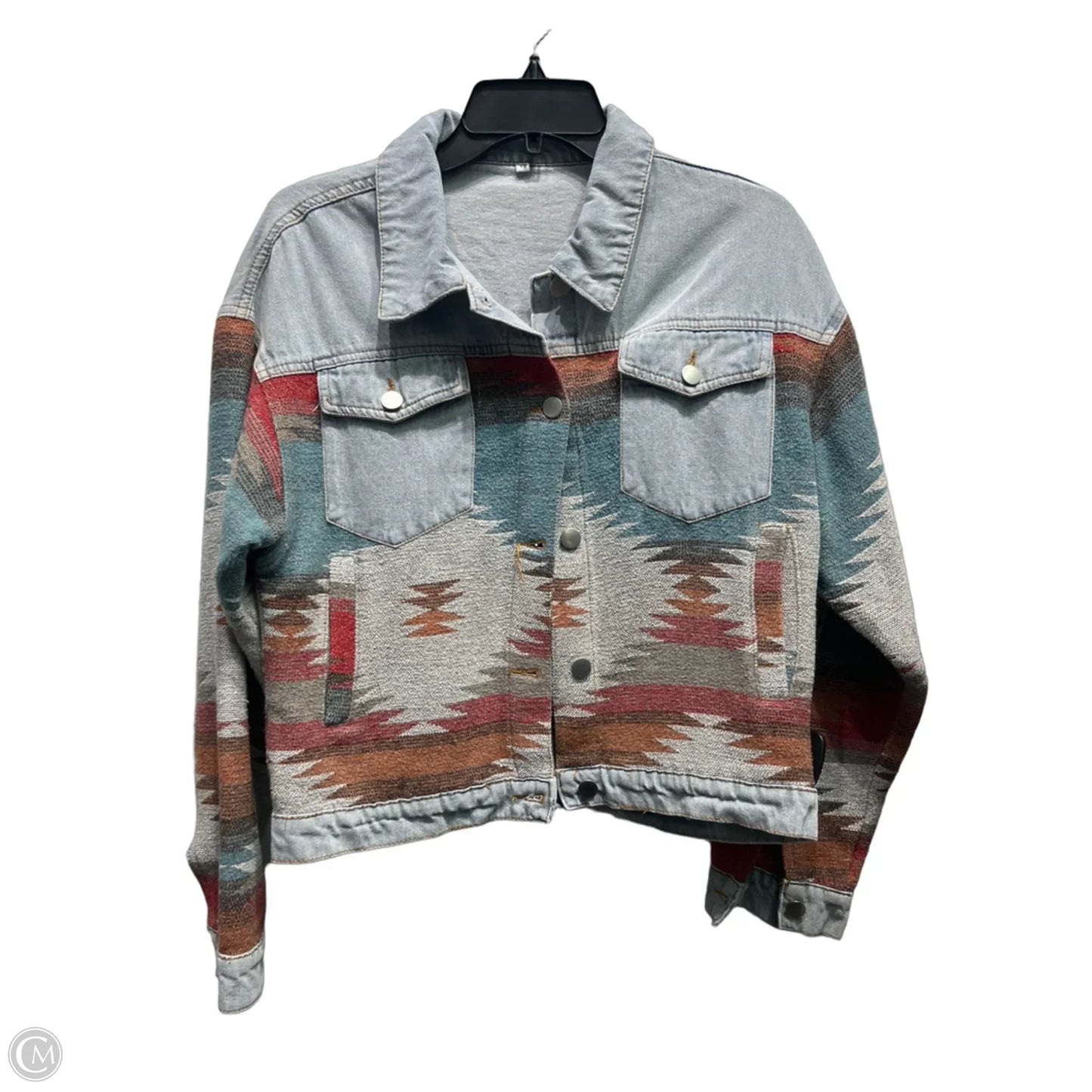 Jacket Denim By Clothes Mentor In Blue Denim, Size: Xs