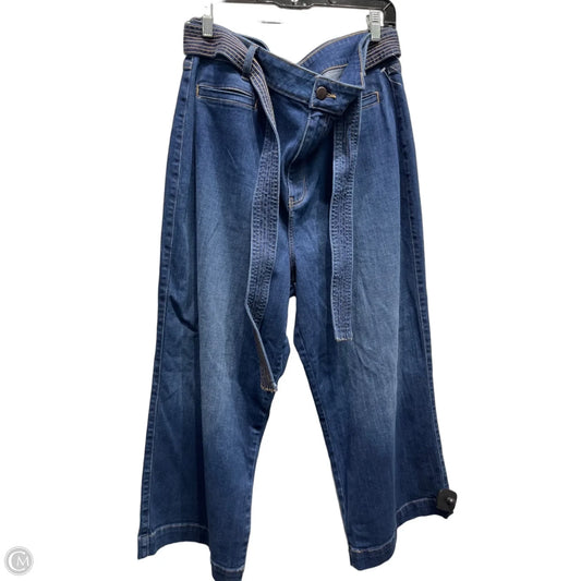 Jeans Wide Leg By Venus In Blue Denim, Size: 18