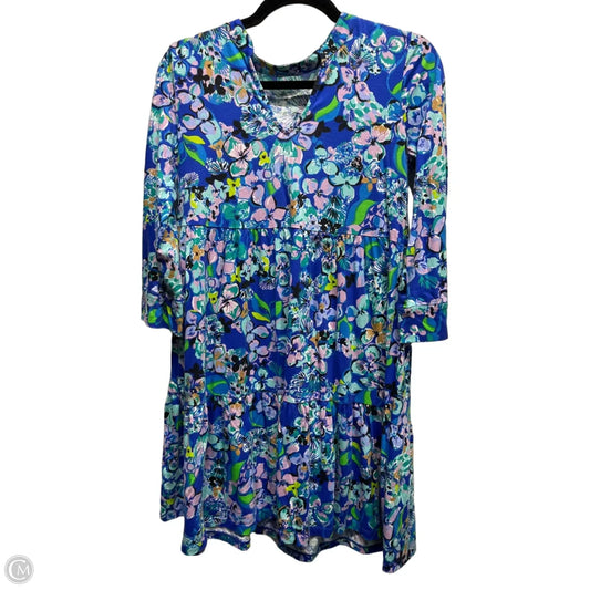 Dress Designer By Lilly Pulitzer In Blue & Green, Size: S
