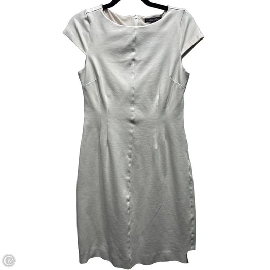 Dress Work By Brooks Brothers In Cream, Size: 6