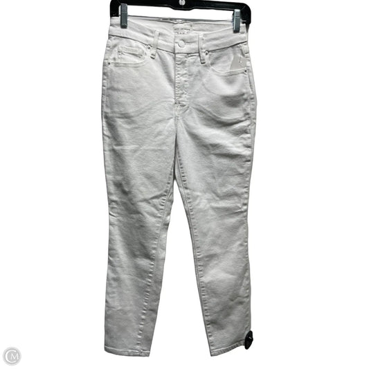 Jeans Skinny By Good American In White Denim, Size: 4