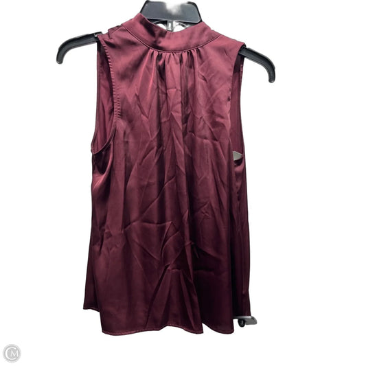 Top Sleeveless By Joie In Maroon, Size: S