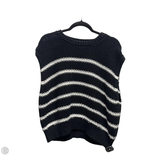 Sweater Short Sleeve By Jessica Simpson In Black & White, Size: Xl