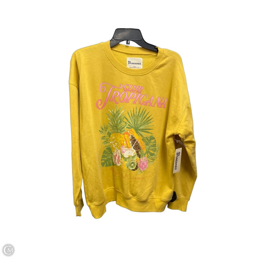 Sweatshirt Crewneck By No Boundaries In Yellow, Size: M
